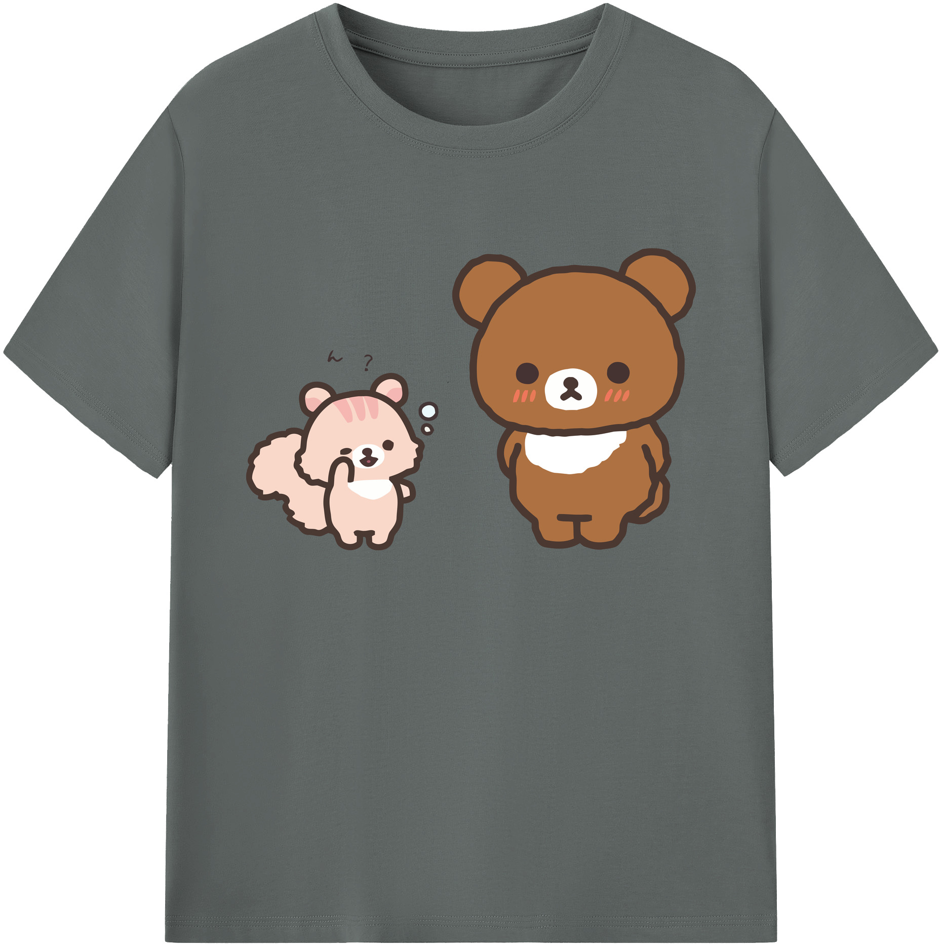 （画像用） リラックマ リラックマ キイロイトリ Rilakkuma Korilakkuma Kiiroitori 綿100％ メンズ半袖Tシャツ｜肌触りやわらか＆通気性